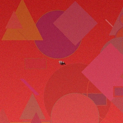 年龄验证标识表示内容仅限成年人观看